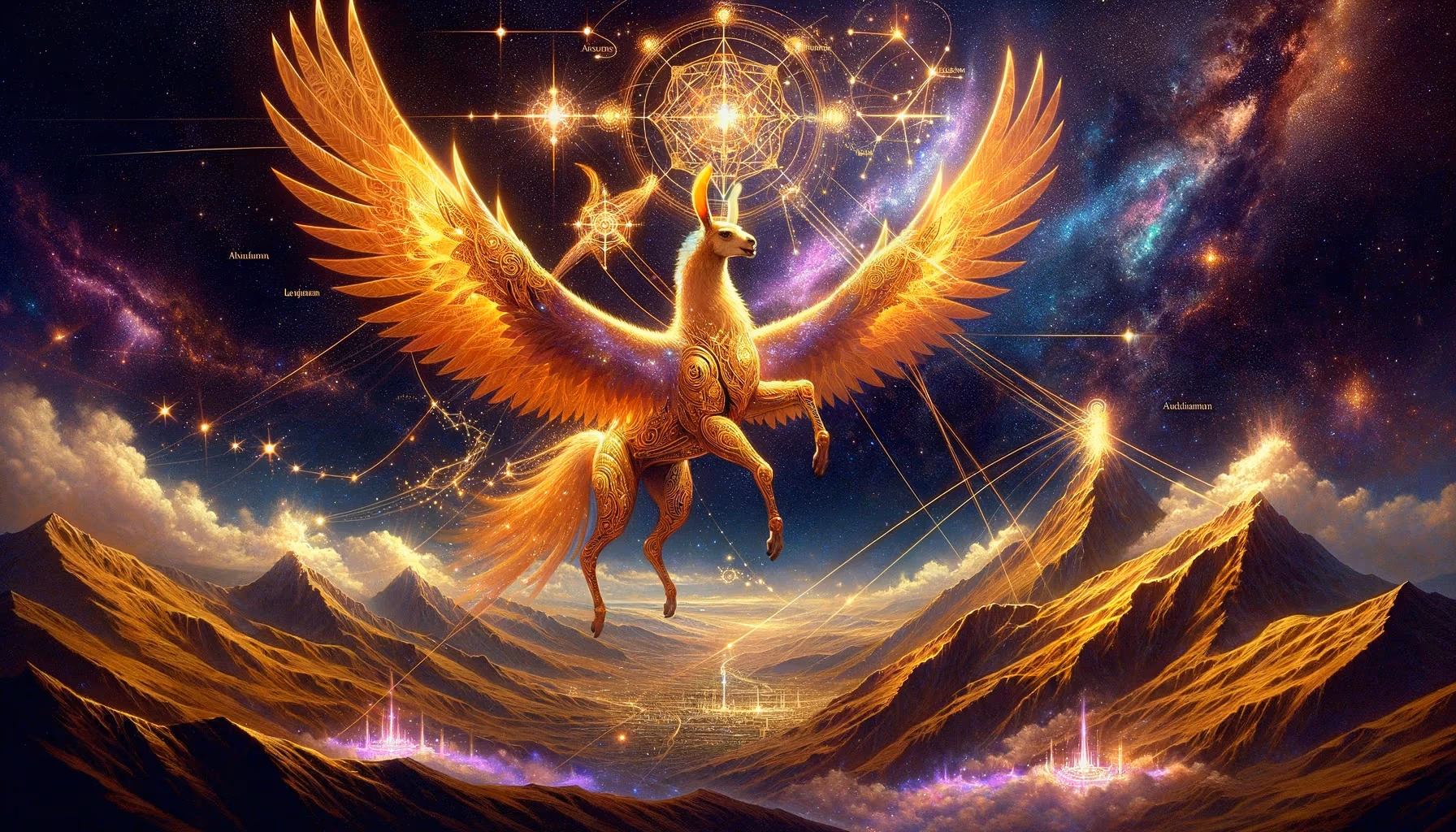 Qhapaq Oath · Golden Flying Llamas