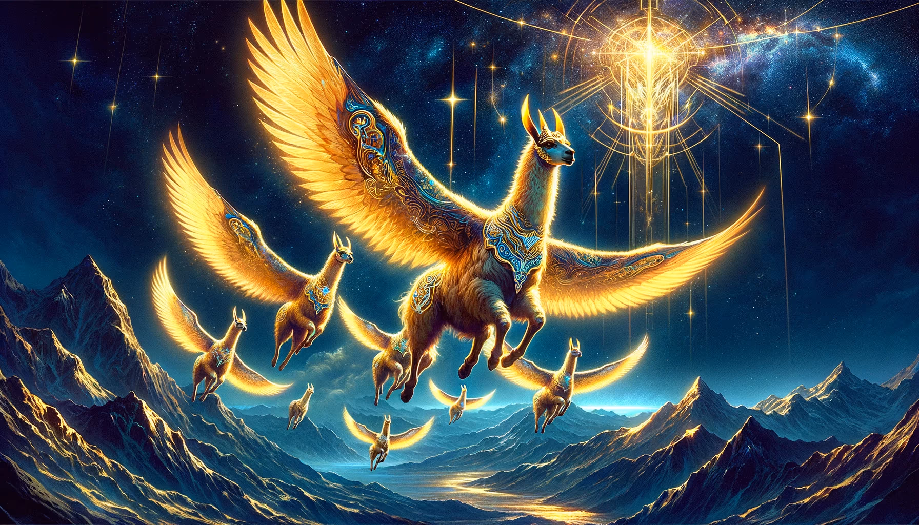 Rumi Engine · Golden Flying Llamas