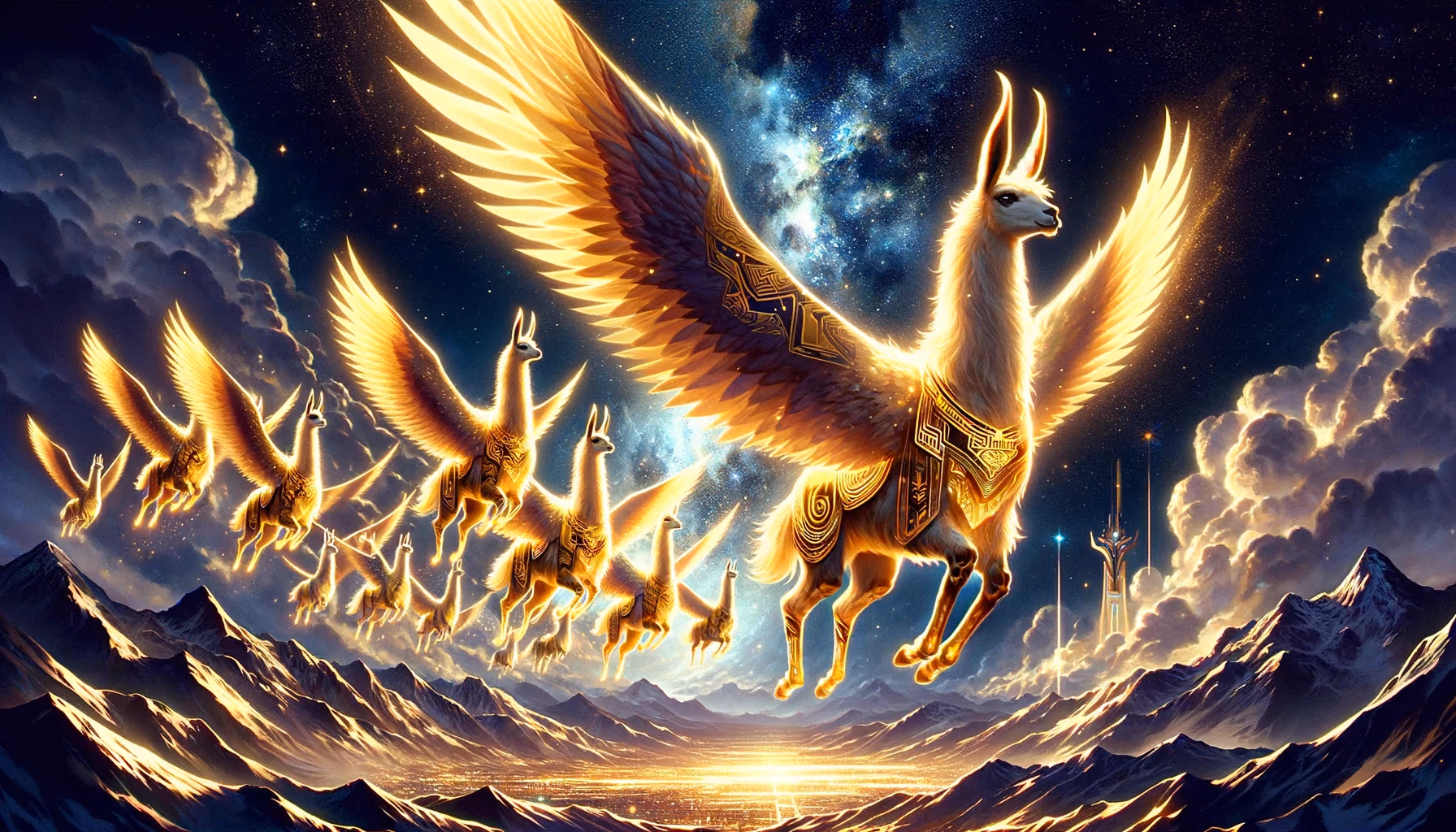 Lunar Circle Rite · Golden Flying Llamas