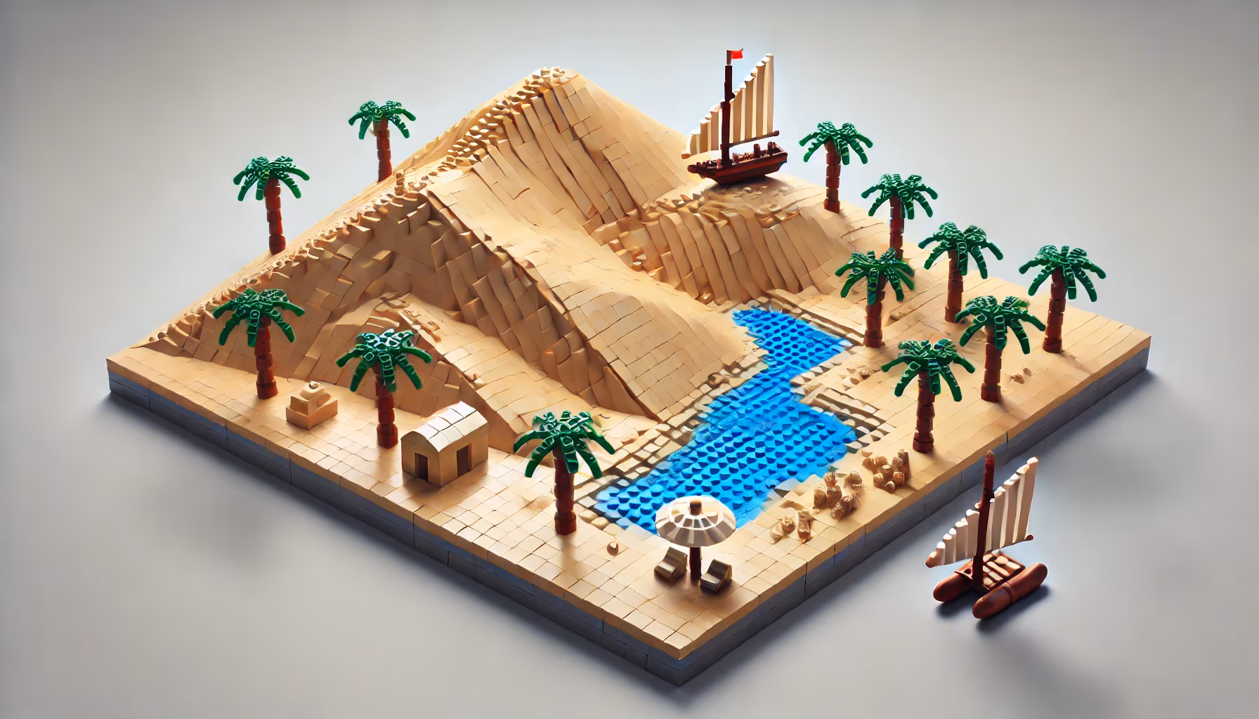 Huacachina Dunes Lego Scene